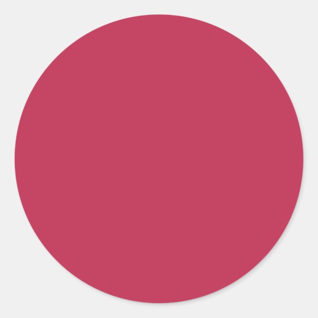 Sticker Rond Viva Magenta couleur solide (Devant)