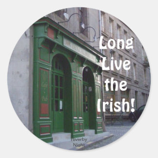 Sticker Rond Vive les Irlandais