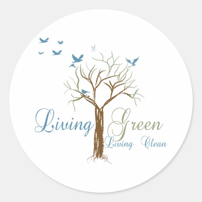 Sticker Rond VivreVert (Devant)