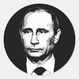 Sticker Rond Vlad Poutine