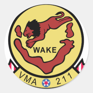 Sticker Rond VMA-211 Wake Island Avengers