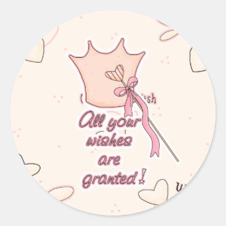 Sticker Rond Voeux donnés