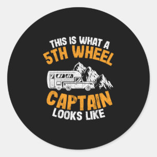 Sticker Rond Voici à quoi ressemble un capitaine de cinquième r