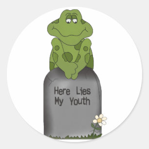 Sticker Rond Voici Mon Jeune