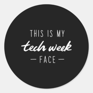 Sticker Rond Voici Mon Théâtre Visage De La Semaine Technologiq