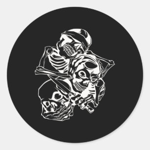 Sticker Rond Voir Pas De Mal Entendre Pas De Mal Parler Pas Evi