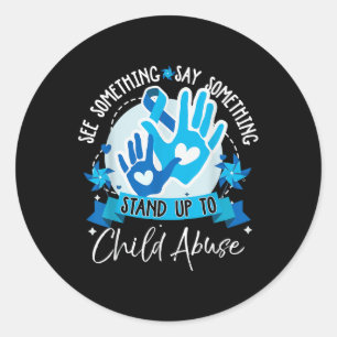 Sticker Rond Voir Soing Say Soing Se Lever Contre Les Violences