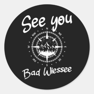 Sticker Rond Voir Vous Randonnée Mauvais Wiessee Allemagne Vaca