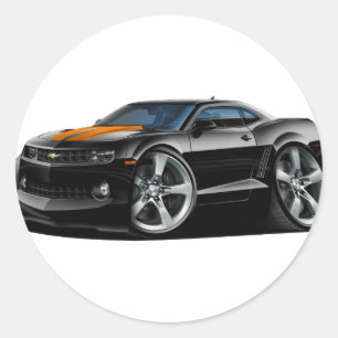 Sticker Rond Voiture 2010-12 Noir-Orange de Camaro
