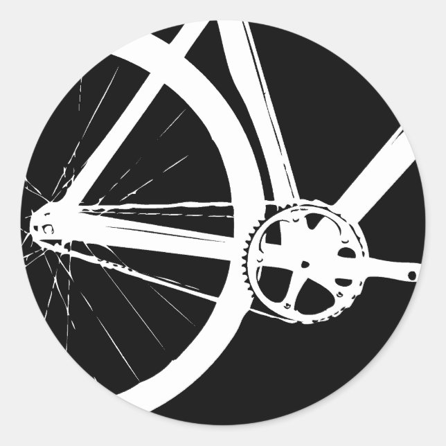 Sticker Rond Voiture blanche (Devant)