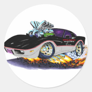 Sticker Rond Voiture Corvette Indy 1978