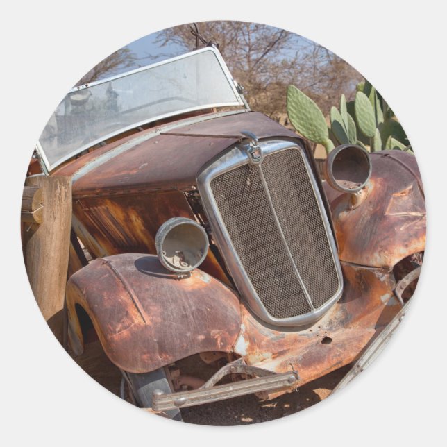 Sticker Rond Voiture de coffre (Devant)