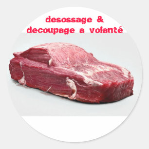 Sticker Rond voiture de voiture de viande de viande