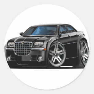 Sticker Rond Voiture noire de Chrysler 300