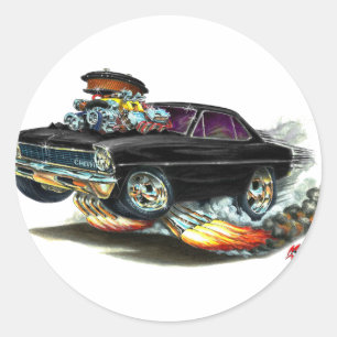 Sticker Rond Voiture Nova Black 1966-67