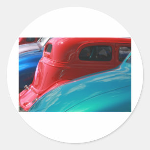 Sticker Rond Voitures classiques