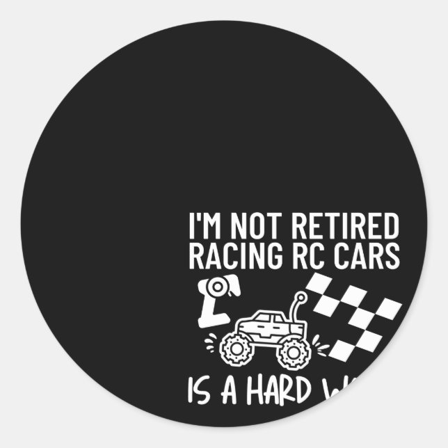 Sticker Rond Voitures Rc Retraitées (Devant)