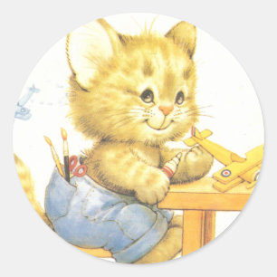 Sticker Rond Vol haut - bonne chance