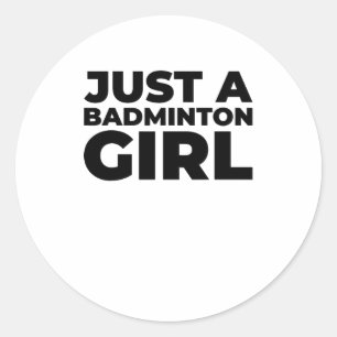 Sticker Rond Volant de badminton Team Racket - Juste Un Badmint