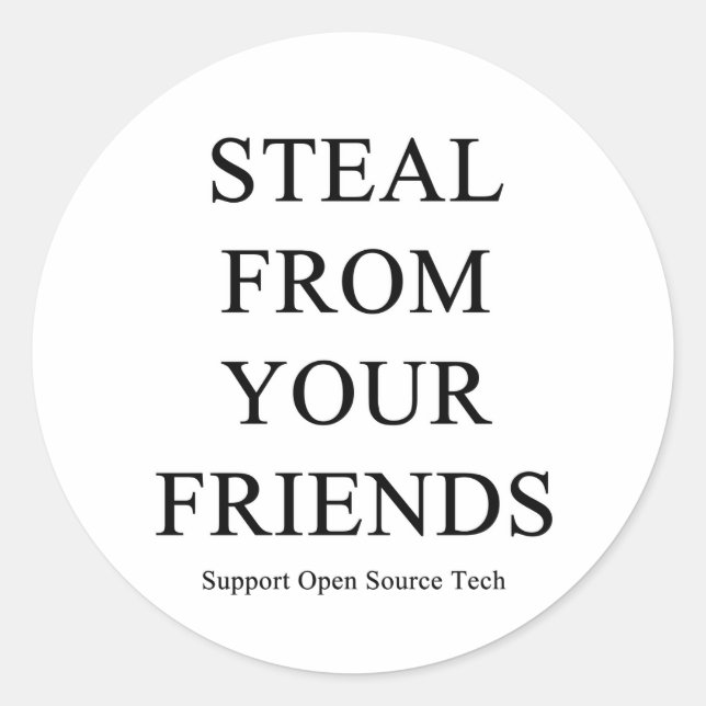 Sticker Rond Voler De Vos Amis (Devant)