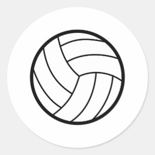 Sticker Rond Volley-ball