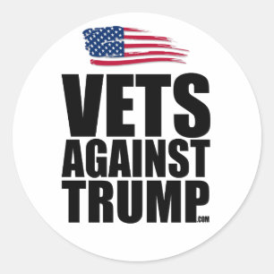 Sticker rond - Vols contre Trump