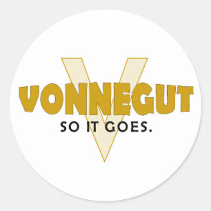 Sticker Rond Vonnegut Alors Ça Va