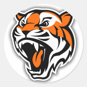 STICKER ROND VONT LES TIGRES !