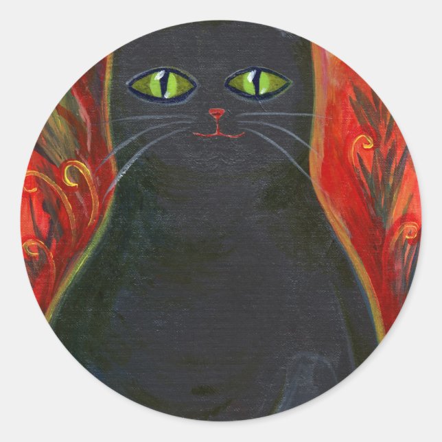 Sticker Rond Voodoo Kitty (Devant)