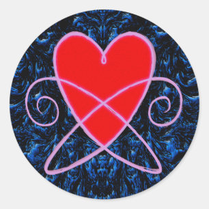 Sticker Rond Vortex cardiaque