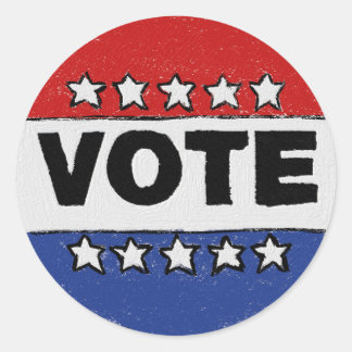 Sticker Rond Vote