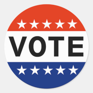 Sticker Rond Vote