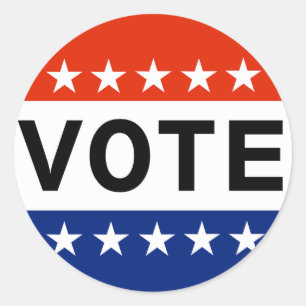 Sticker Rond Vote 2026 Élection de mi-mandat