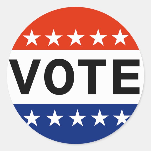 Sticker Rond Vote 2026 Élection de mi-mandat (Devant)