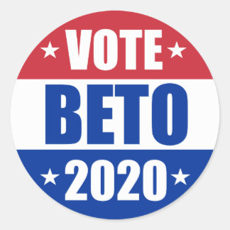Sticker Rond Vote Beto O'rourke pour l'élection présidentielle