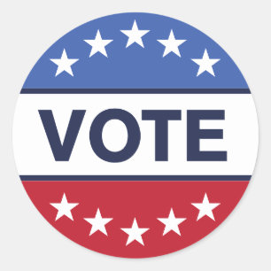 Sticker Rond Vote Élections de 2024