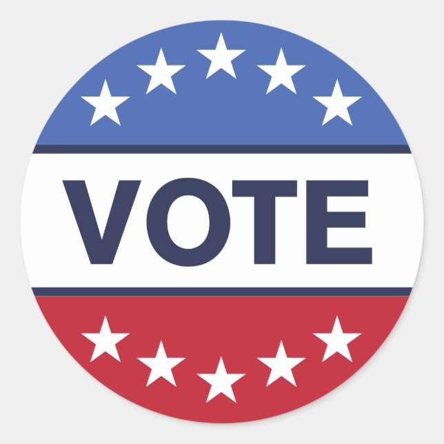 Sticker Rond Vote Élections de 2024 (Devant)