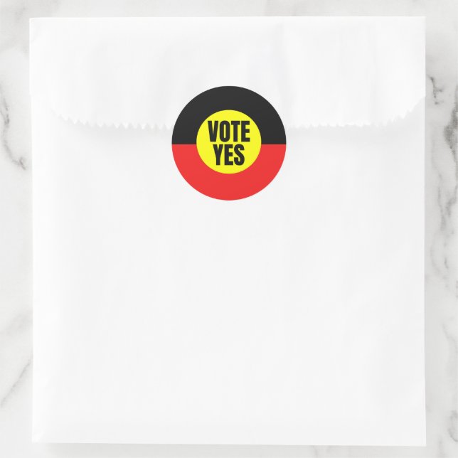 Sticker Rond Vote Oui À La Voix Au Parlement (Sac)