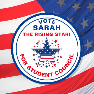 Sticker Rond Vote pour le président de classe : droit de vote