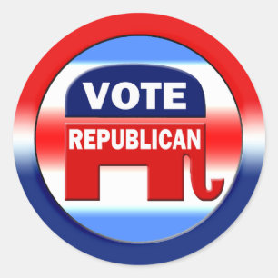 Sticker Rond Vote républicain
