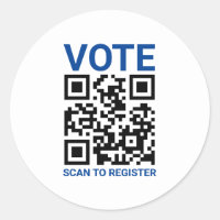 Vote Scan QR Code pour enregistrer personnalisé bl