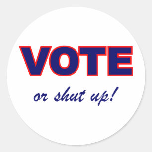 Sticker Rond Voter ou fermer