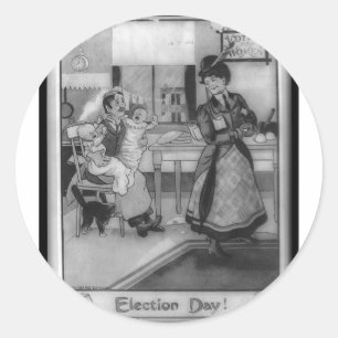 Sticker Rond Votes pour des femmes !