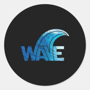 Sticker Rond Votez pour la vague bleue, le président démocrate,