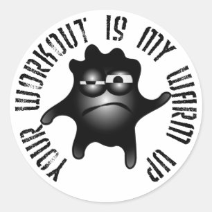 Sticker Rond Votre Entraînement Est Mon Réchauffement