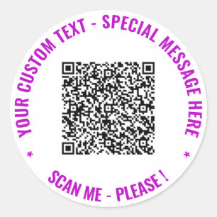 Sticker Rond Votre exemple de texte personnalisé pour autocolla