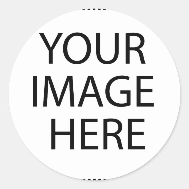 Sticker Rond Votre image ici (Devant)