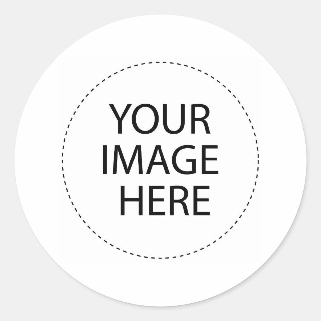 Sticker Rond Votre image ou texte ici (Devant)