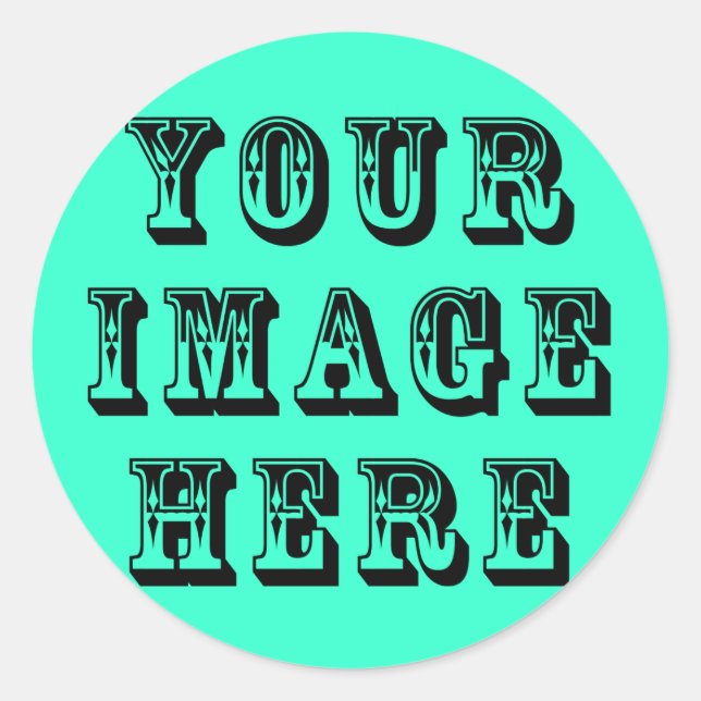 Sticker Rond Votre image sur (Devant)