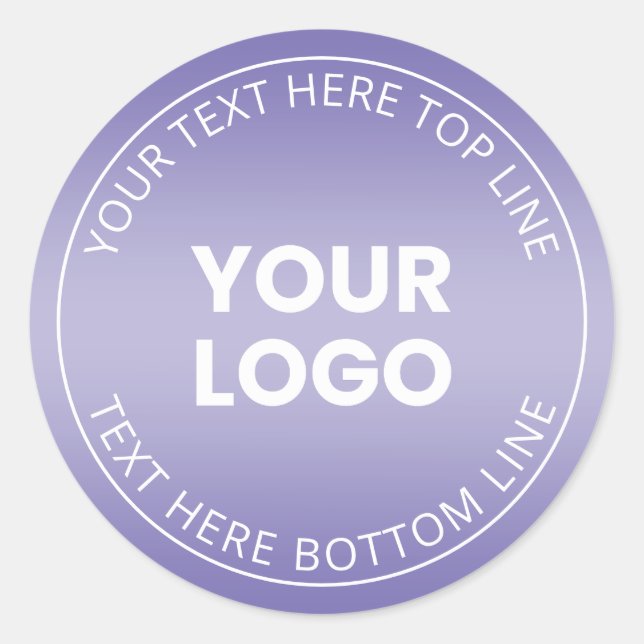 Sticker Rond Votre logo avec modification de n'importe quelle c (Devant)